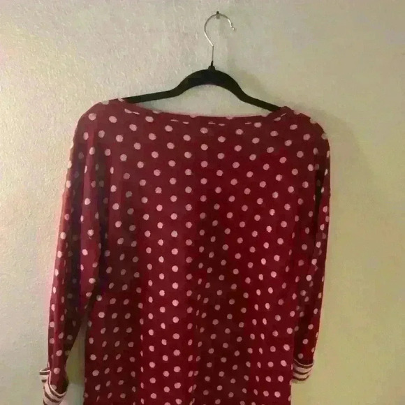 Talbots Dotted Retro Knit top! - Picture 2 of 4